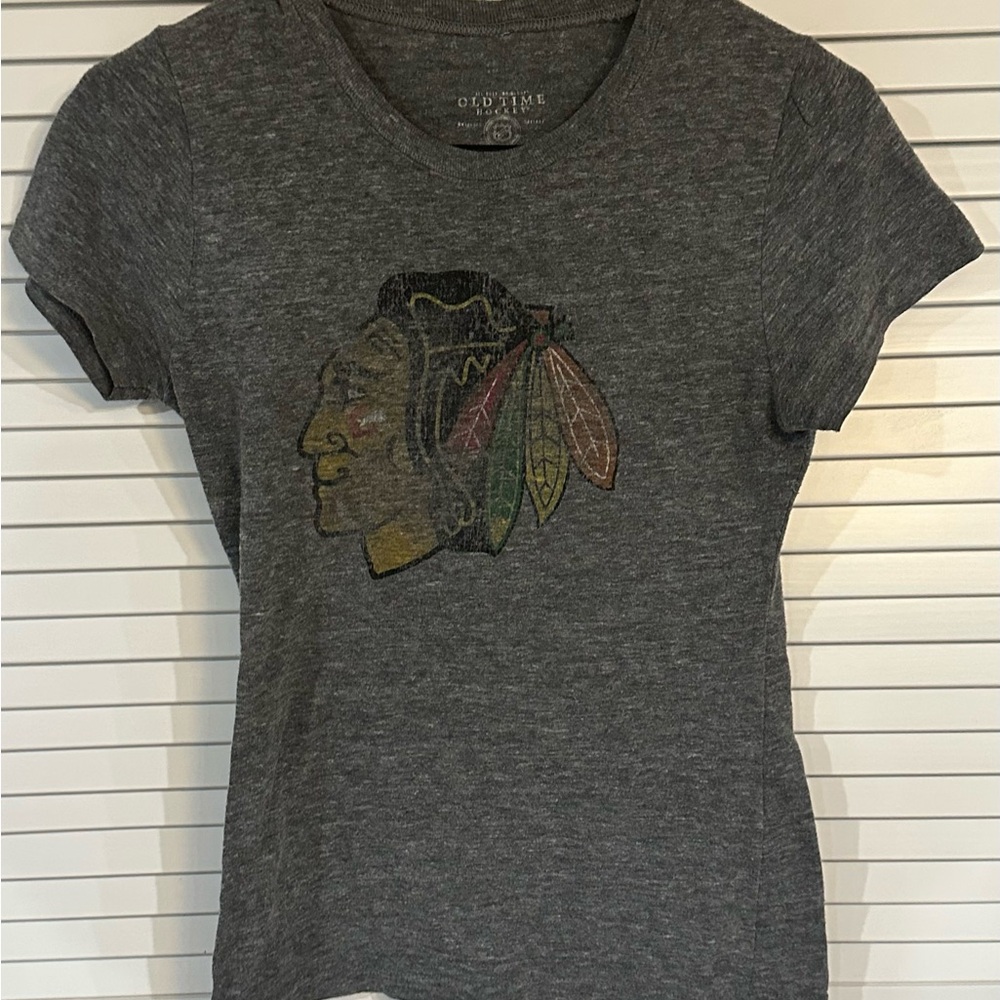 NHL Gray Graphic Short Sleeve Women's Tee